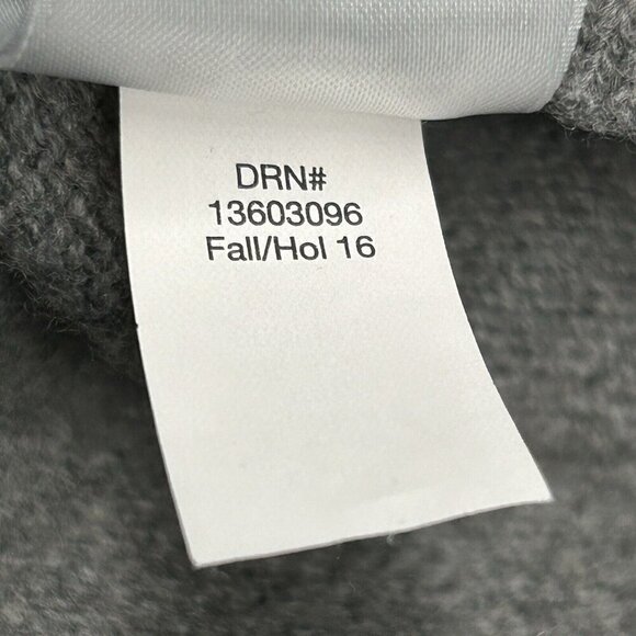 Eddie Bauer Mens Sweater Extra Large Quarter Zip Wool Gray Blue Stripe 1/4 Zip - Picture 7 of 13